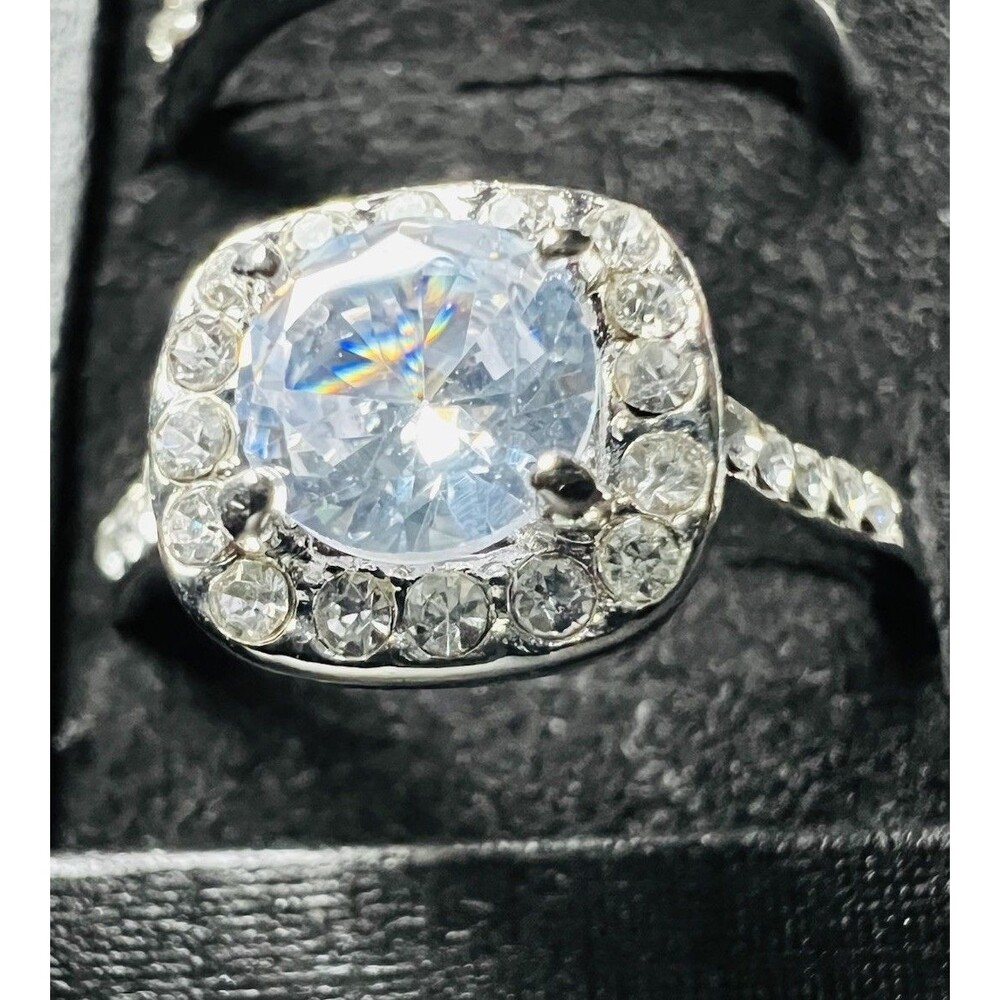 925 Sterling Silver Plated Cubic Zirconia Ring